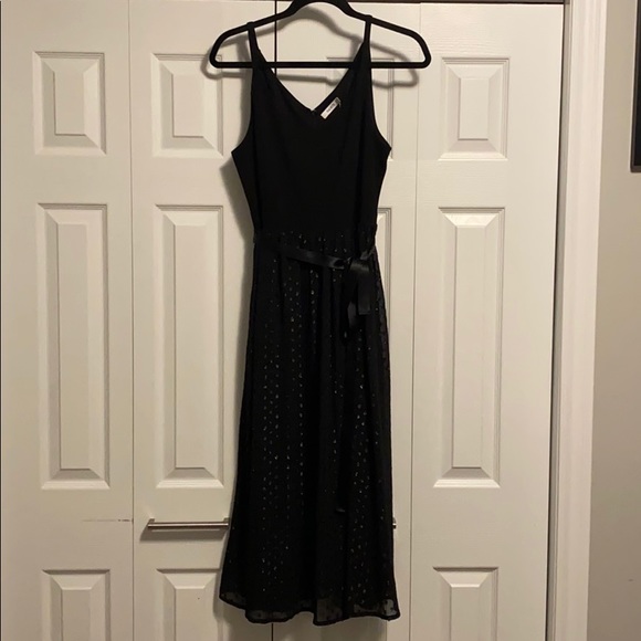 NWT gorgeous black dress with sparkling skirt - Picture 1 of 8